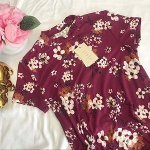 Pink Rose | Floral flowy dress